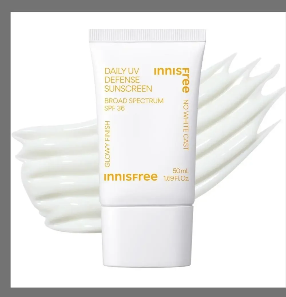 Innisfree Daily UV Defense Sunscreen SPF 36 Broad Spectrum No White Cast 50 mL